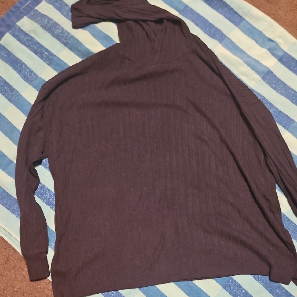 American Eagle Outfitters Deep Purple Knit Top